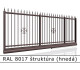 RAL 8017 štruktúra (hnedá) 