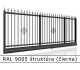 RAL 9005 štruktúra (čierna) 