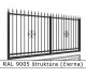 RAL 9005 štruktúra (čierna) 