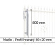 Madlo - 800 mm 