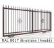 RAL 8017 štruktúra (hnedá) 