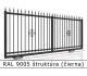 RAL 9005 štruktúra (čierna) 