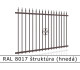 RAL 8017 štruktúra (hnedá) 