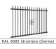 RAL 9005 štruktúra (čierna) 