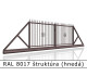 RAL 8017 štruktúra (hnedá) 