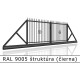 RAL 9005 štruktúra (čierna) 