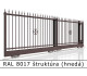 RAL 8017 štruktúra (hnedá) 