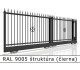 RAL 9005 štruktúra (čierna) 