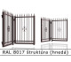 RAL 8017 štruktúra (hnedá) 