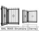 RAL 9005 štruktúra (čierna) 