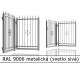 RAL 9006 metalická (svetlo sivá) 