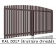 RAL 8017 štruktúra (hnedá) 