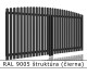 RAL 9005 štruktúra (čierna) 
