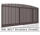 RAL 8017 štruktúra (hnedá) 