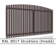 RAL 8017 štruktúra (hnedá) 