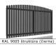 RAL 9005 štruktúra (čierna) 