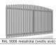 RAL 9006 metalická (svetlo sivá) 