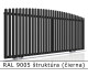 RAL 9005 štruktúra (čierna) 