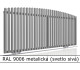 RAL 9006 metalická (svetlo sivá) 