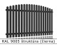 RAL 9005 štruktúra (čierna) 