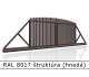 RAL 8017 štruktúra (hnedá) 