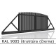 RAL 9005 štruktúra (čierna) 