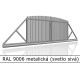 RAL 9006 metalická (svetlo sivá) 
