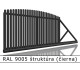 RAL 9005 štruktúra (čierna) 
