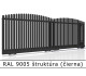 RAL 9005 štruktúra (čierna) 
