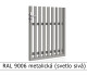 RAL 9006 metalická (svetlo sivá) 