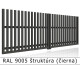 RAL 9005 štruktúra (čierna) 