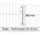 Madlo - 800 mm 