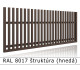 RAL 8017 štruktúra (hnedá) 