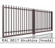 RAL 8017 štruktúra (hnedá) 