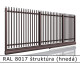 RAL 8017 štruktúra (hnedá) 