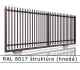 RAL 8017 štruktúra (hnedá) 