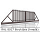 RAL 8017 štruktúra (hnedá) 
