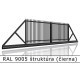 RAL 9005 štruktúra (čierna) 