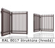 RAL 8017 štruktúra (hnedá) 