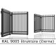 RAL 9005 štruktúra (čierna) 