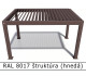 RAL 8017 štruktúra (hnedá) 