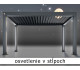 LED osvetlenie zabudované v stĺpoch prístrešku 