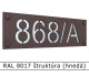 RAL 8017 štruktúra (hnedá) 