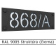 RAL 9005 štruktúra (čierna) 
