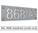 RAL 9006 metalická (svetlo sivá) 