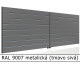 RAL 9007 metalická (tmavo sivá) 