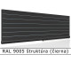 RAL 9005 štruktúra (čierna) 