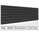 RAL 9005 štruktúra (čierna) 