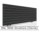 RAL 9005 štruktúra (čierna) 