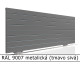RAL 9007 metalická (tmavo sivá) 